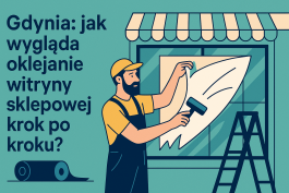 Gdynia: jak wygląda oklejanie witryny sklepowej krok po kroku?