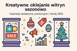 Kreatywne oklejanie witryn sezonowo – inspiracje świąteczne, promocyjne i trendy 2025